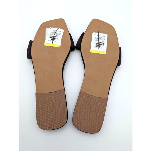 Steve Madden Lumina Open Toe Slide Sandals Women's Brown Suede Size US9.5 EU40 - Picture 7 of 12